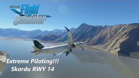 Difficult landing at Skardu Runway 14