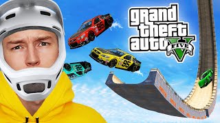GTA V - RAMP JUMP CHALLENGE! ⛷️ screenshot 2