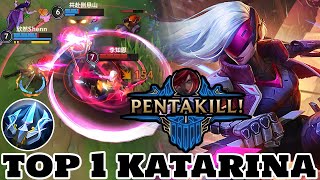 Wild Rift Katarina - Top 1 Katarina Gameplay (PentaKill) Rank Grandmaster