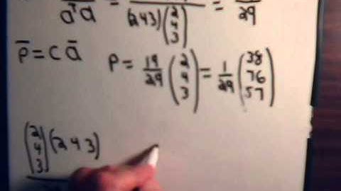 Linear Algebra Video #44: Projection Operator - Part Two Simple Example