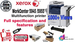 Xerox Workcentre 59455955 Full Specifications Features Workcentre Photocopier India Tech Info