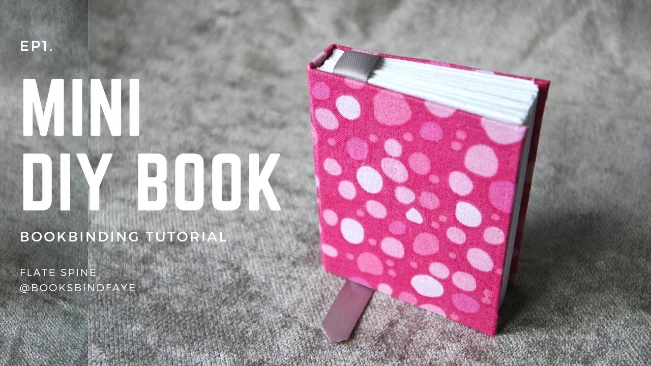 How I Make a Mini Flat Spine Book | DIY Bookbinding Tutorial | Watercolour Sketchbook