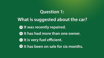 TOEIC® Listening and Reading Test Sample Question