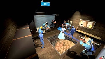 Team Fortress 2 - Blu Team Stuck in Spawn at pl_upward