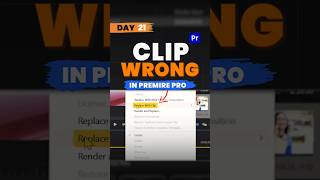 Galat Clip Use Ho Gaya? 😳 | Replace Clip Trick #shorts #editingideas #premierepro