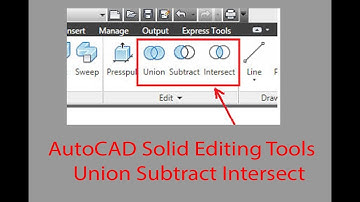 #AuotCAD #Union, #Subtract & #Intersect