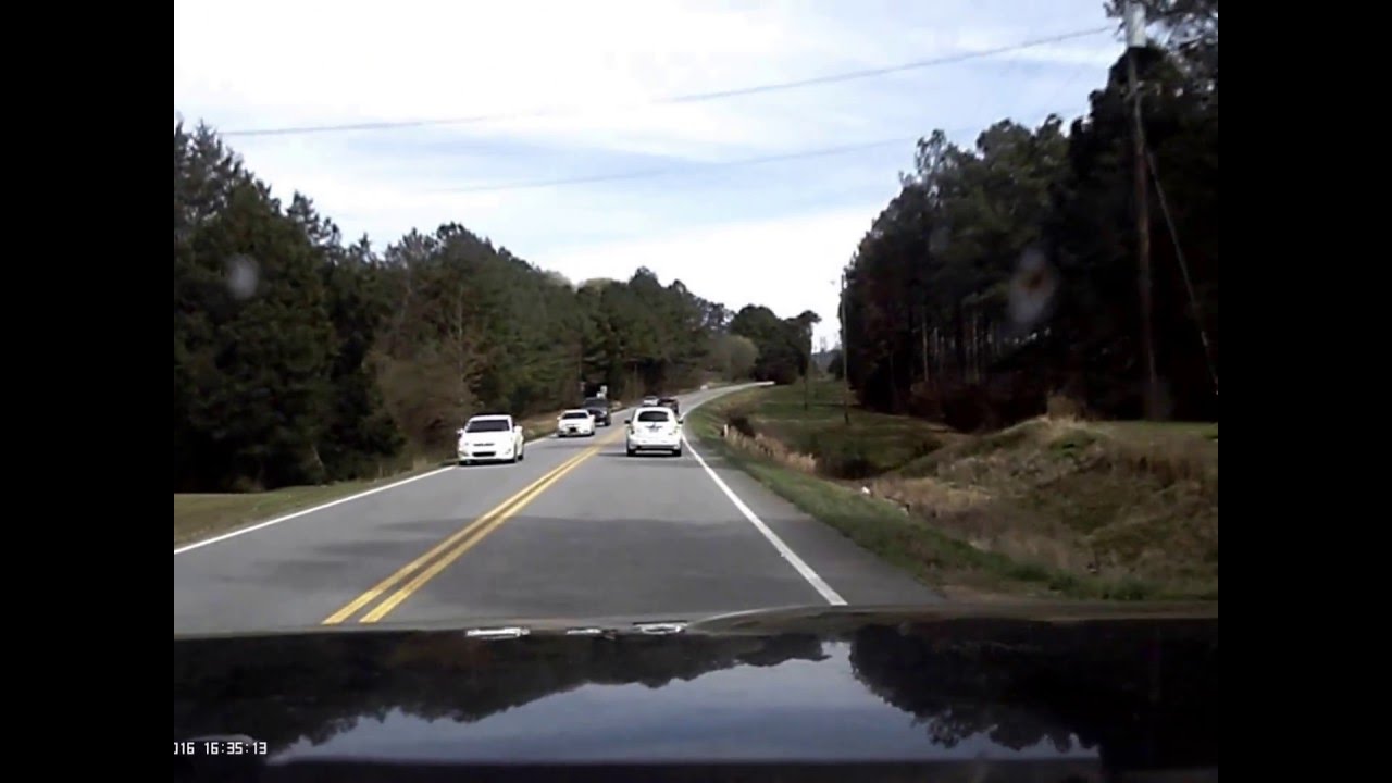 Passing in a NO PASSING zone on GA 140 in Floyd County