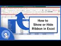 How to Show or Hide the Ribbon in Excel (Quick and Easy)