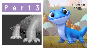 Bruni From Disney Frozen 2   Cartoon Style Render in 3ds max   Part 3   Modeling Legs