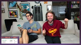 Joey & Nick singing/talking about Starkid memories (Wayward Guide Sleepover Stream)