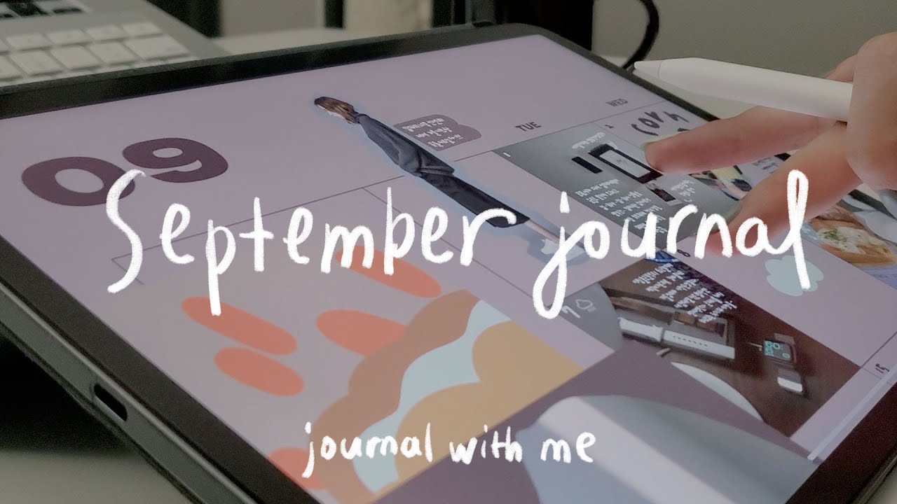 9월의 아이패드 다이어리 꾸미기 📖 스티커 무료공유 🍪 | 굿노트 5
