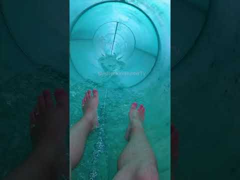 FreeFall WaterSlide at Aquarena WaterPark, Budapest, Hungary #shorts