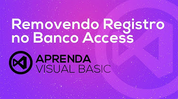 Visual Basic . net - Removendo Registro no Banco de Dados Access