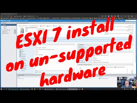 ESXI 7 install on un-supported hardware