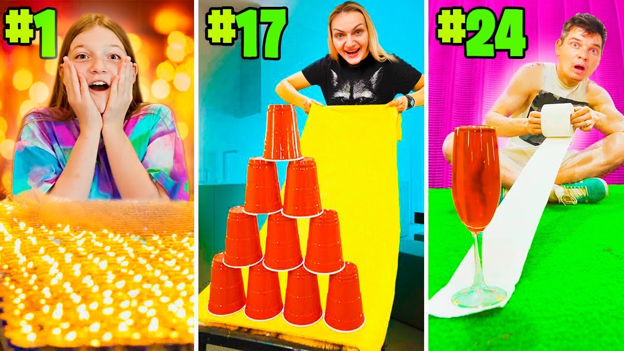 💯 100 de CHALLENGE - uri în 24 DE ORE ⏰