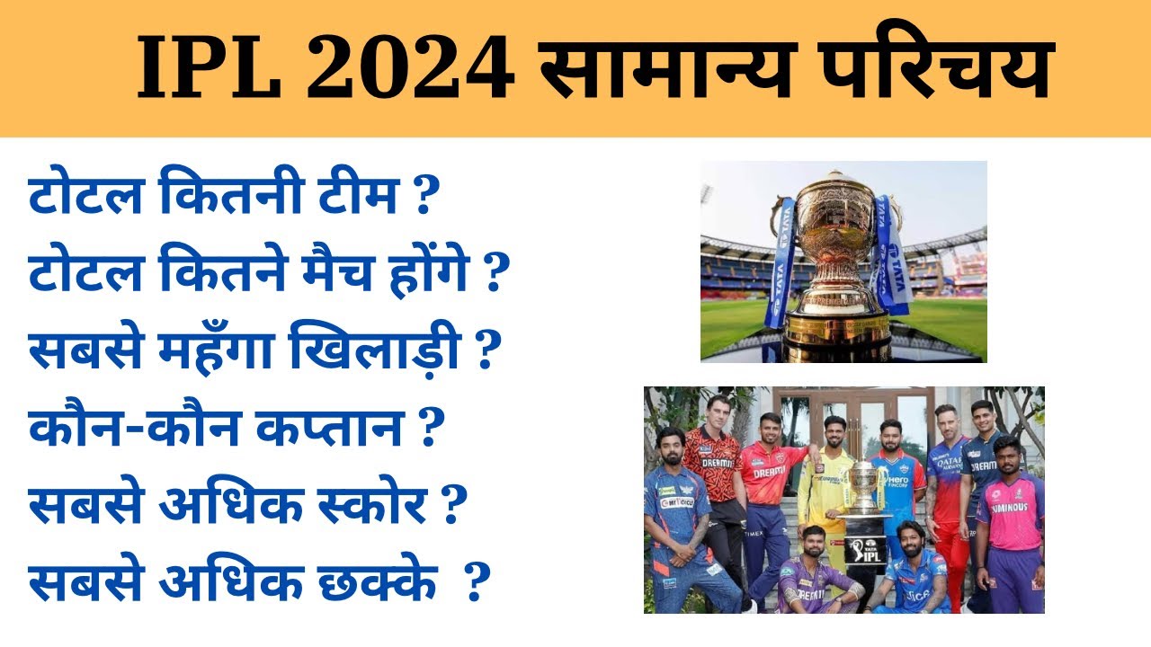 IPL 2024 Top Gk questions in hindi || Gk question and answer in hindi || Gk quiz in hindi 2024