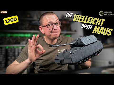 2416 деталей | Panzer VIII Maus | Конструктор Technic | 12GO 97016 | Совместим с Lego | Лего Техник Маус Рыжий танк, видео 1