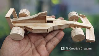 Cara Membuat Mobil Formula F1 dari stik es Mudah Banget