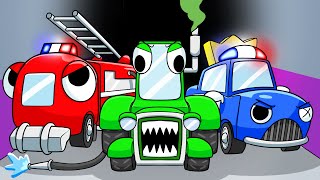 RAINBOW FRIENDS, But They're CARS?! (Cartoon Animation)