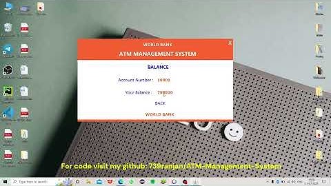 ATM Management System || Java Project || Using JFrames, NetBeans IDE, and SQL Database