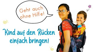 Wie Bringe Ich Mein Kind In Der Tragehilfe Alleine Auf Den Rücken
