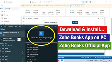 How to download and install Zoho Books Official App in PC | #zohobooks