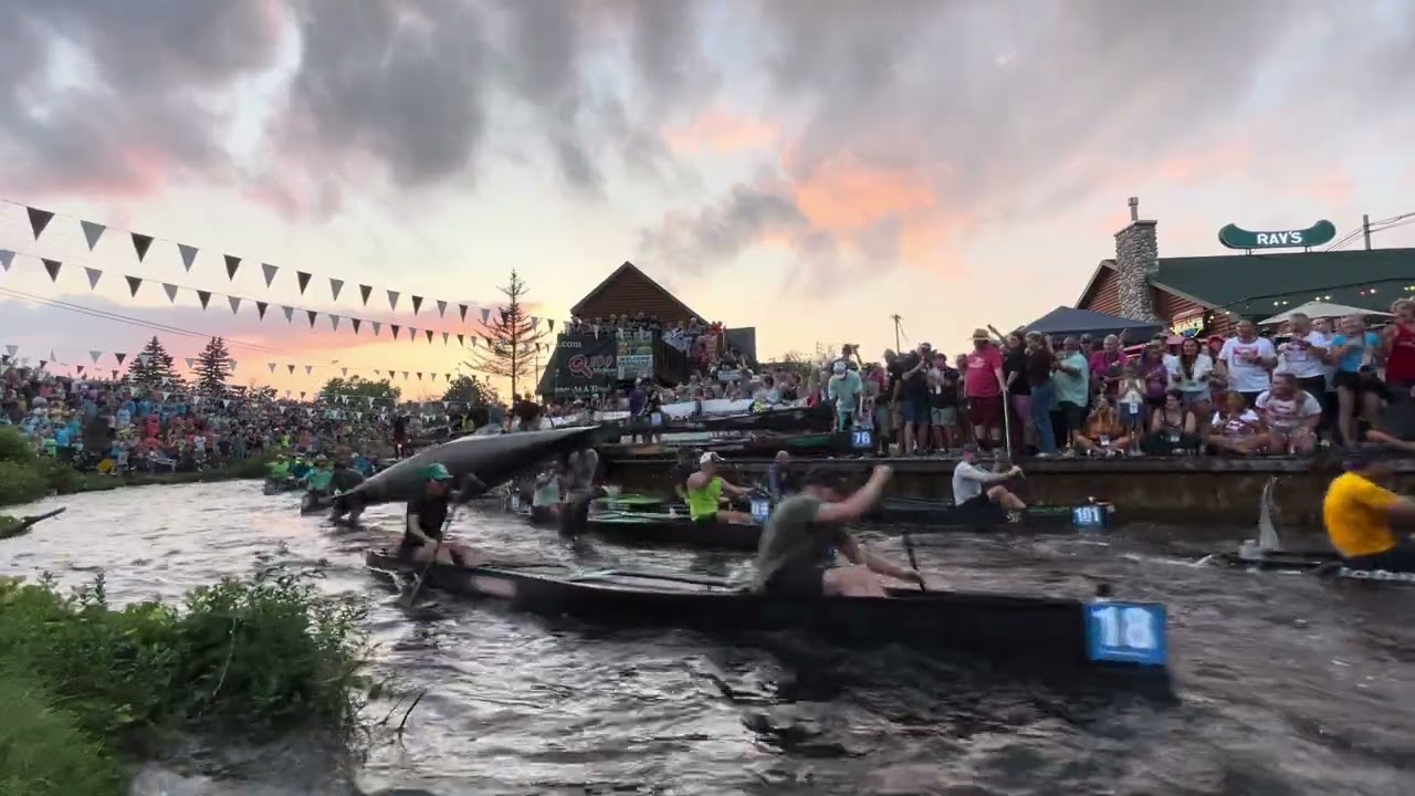 #HYPE Thrilling Start of 2025 Consumers Energy AuSable River Canoe Marathon #POV River-Level View