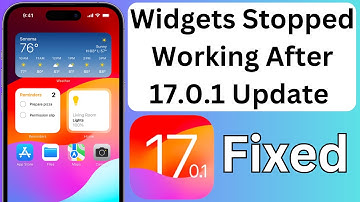 Widgets Stopped Working After iOS 17.0.1 Update (showing Unable to Load)