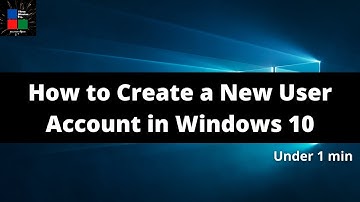 Windows 10 -  How to Create a New User Account | updated 2022 |Three Minutes fix