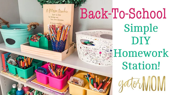 Back-To-School 2019 | Simple DIY Homework Station! | GatorMOM