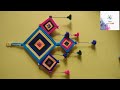 DIY KITE CRAFT WITH WOOL || HOW TO MAKE WALL KITE  WITH ICE-CREAM STICKS || WOOL CRAFT