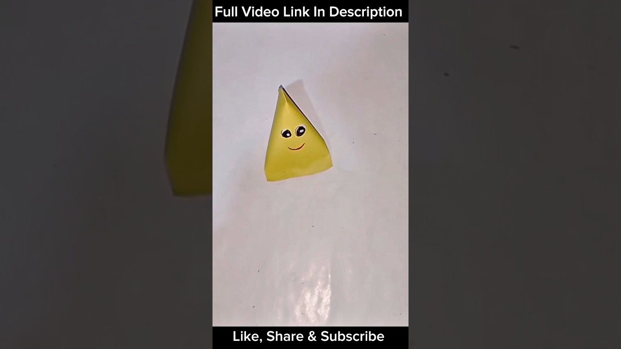 Cute 3D Paper Triangle Craft for Kids | Fun Geometry Craft | Asha Craft & Art