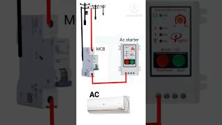 AC Starter Wiring Connection | MCB se AC ka sahi connection