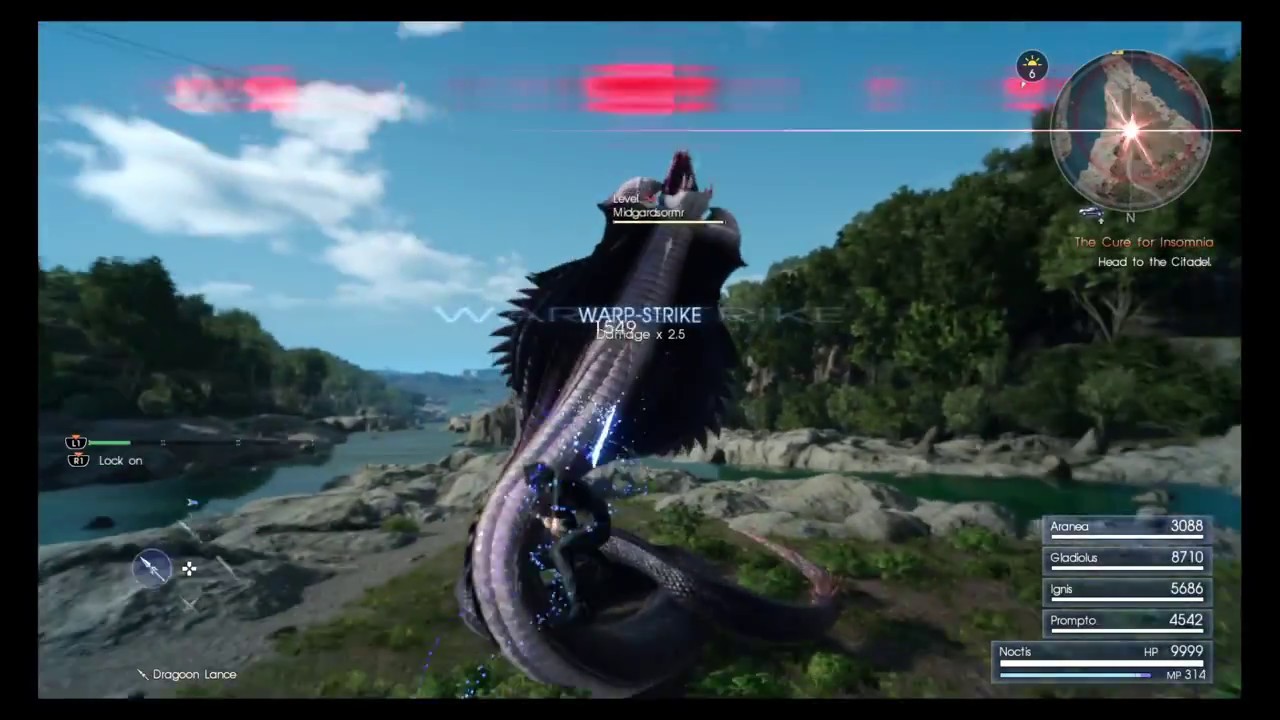 Final Fantasy XV Midgar Zolom fight