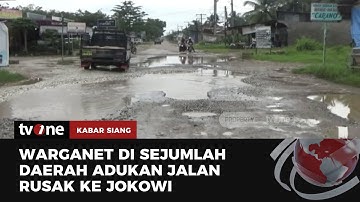Warganet Ramai-Ramai Protes Jalur yang Rusak usai Jokowi Sidak ke Lampung | Kabar Siang tvOne