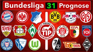 Bundesliga 2024/25, 31. Spieltag: Prognosen | Die schonungslose Fußballvorhersage