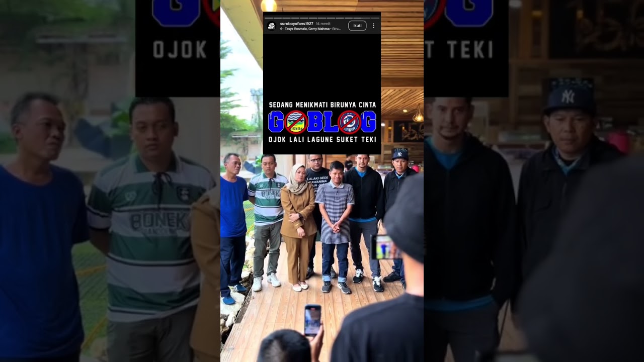 Suroboyo fans !! Psywar birunya cinta Aremania x Viking Bobotoh !! 