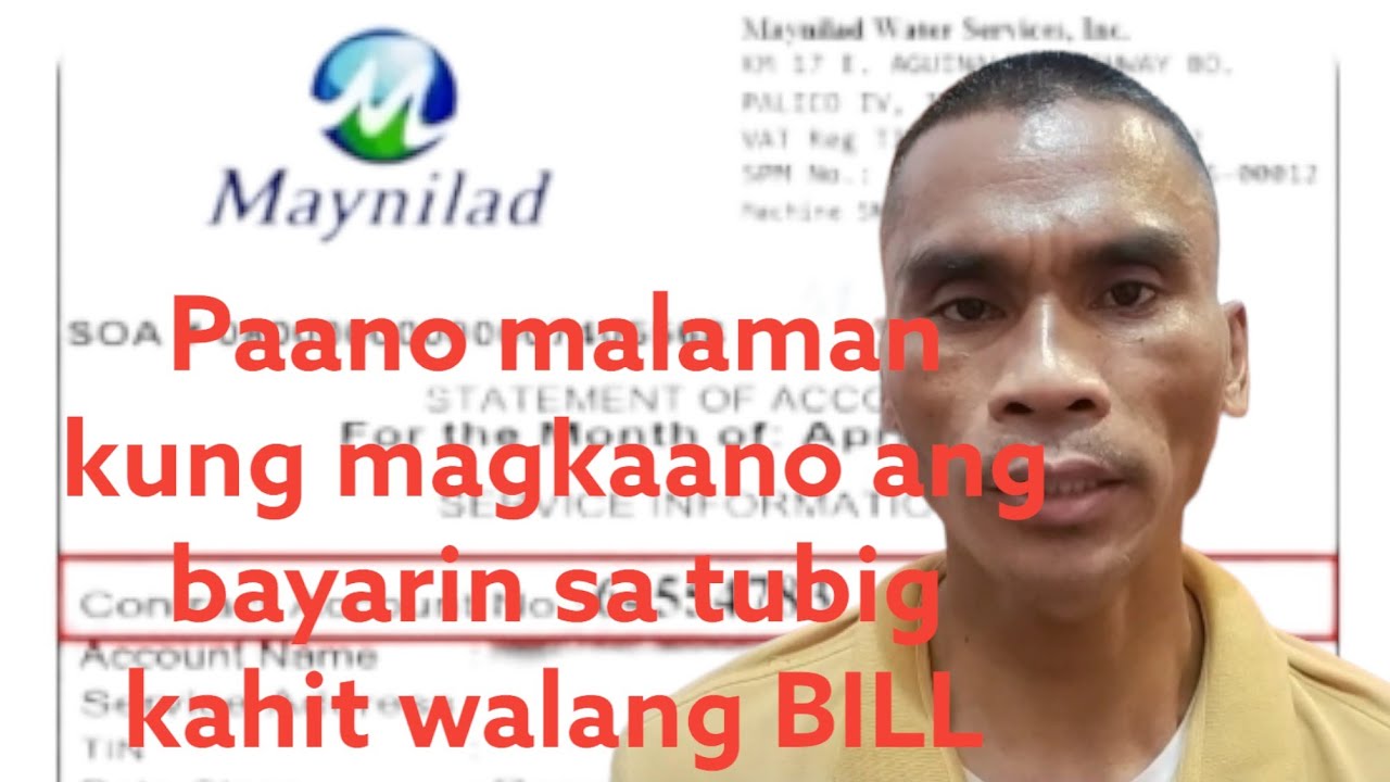How to check Maynilad water Bill