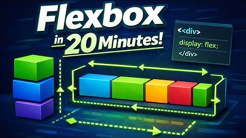 CSS Flexbox Made EASY! (Learn in 20 Minutes) #css #flexbox #webdevelopment #webdesign 