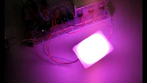 10W RGB led with pic 16F