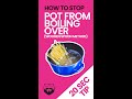 How to Stop a Pot from Boiling Over (Wooden Spoon Method) #shorts