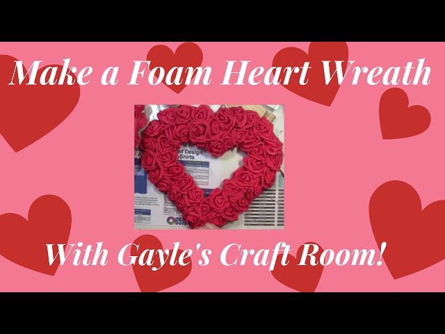 2 Pieces Heart Shaped Foam Polystyrene Foam Wreath Foam Hearts for Crafts  White Foam Heart Wreath for DIY Craft Projects and Wedding Decorations