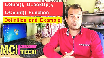 Ms access function-Dlookup,Dsum,DCount Function