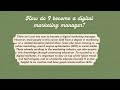 DIGITAL MARKETING MANAGEMENT INTRODUCTION TO MANAGEMENT AND ORGANIZATION