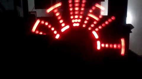 Happy diwali on POV (Persistence Of Vision) display