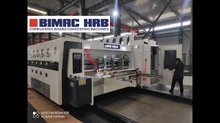 HRB PACK Automatic feeder 4 color printer slotter die cutter machine.