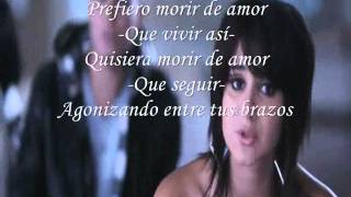 Video thumbnail of "Morir de amor - Kudai (Letra)"
