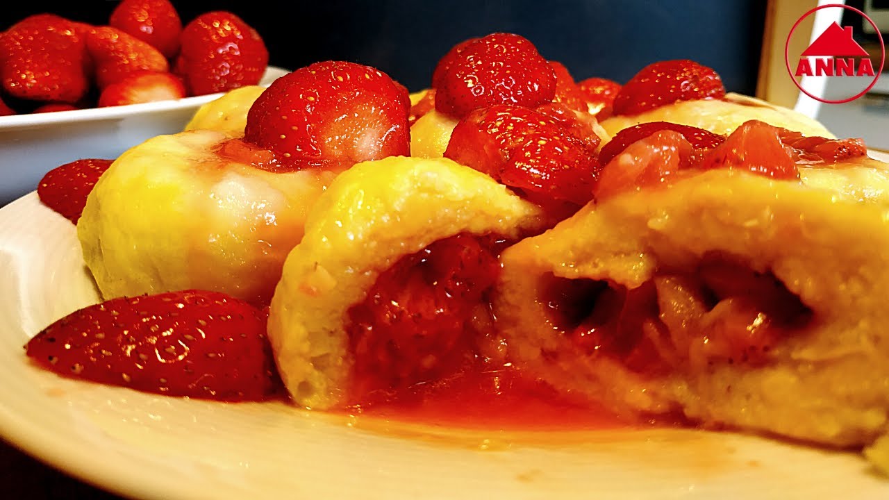 KNEDLE Z TRUSKAWKAMI / przepyszne