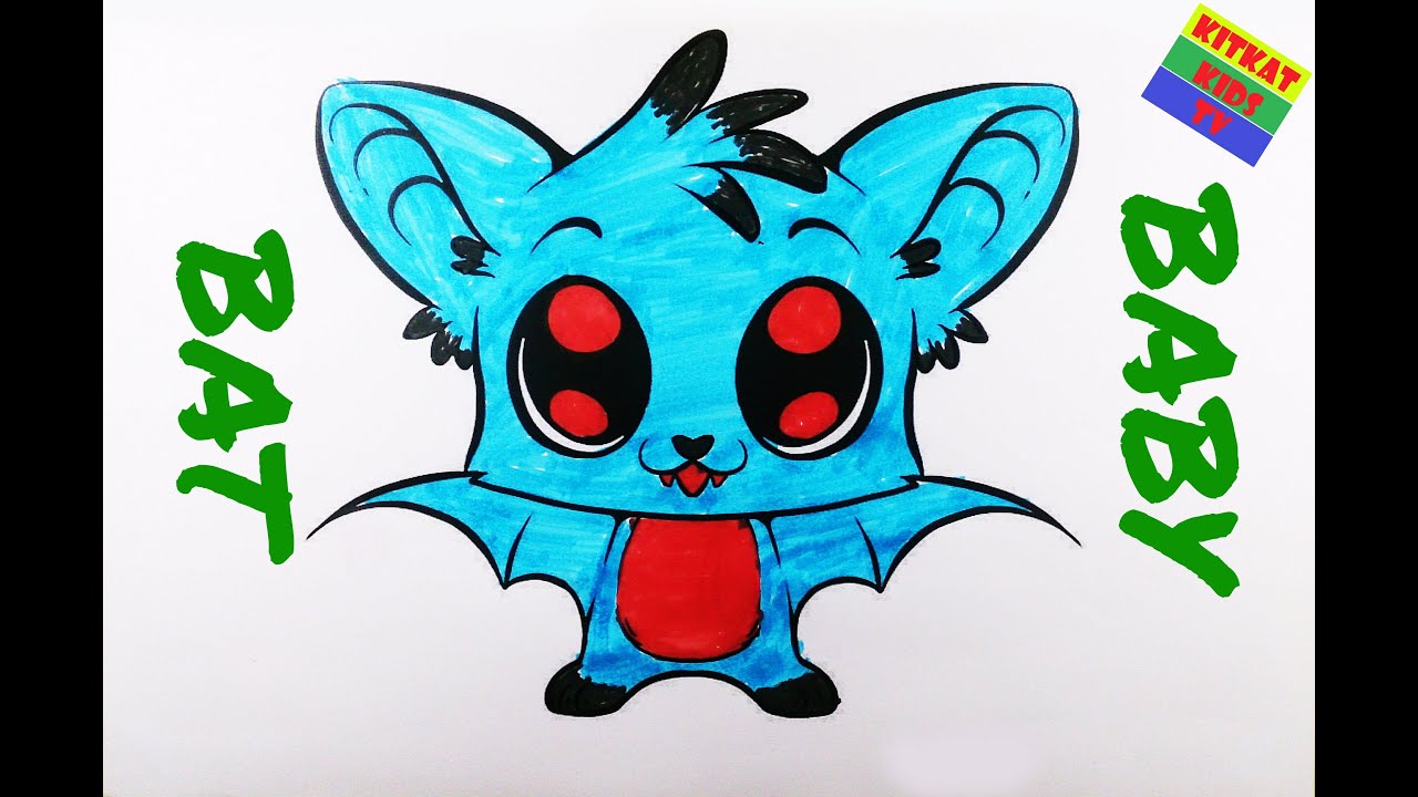 Download Coloring in baby bat | kitkat kids tv - YouTube