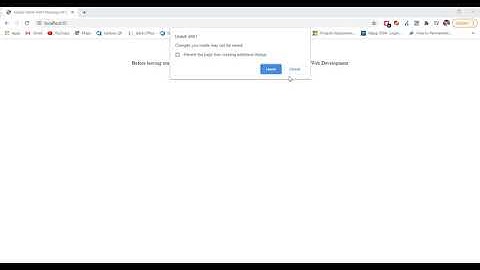 leave tab window popup display |leave tab window custom message show